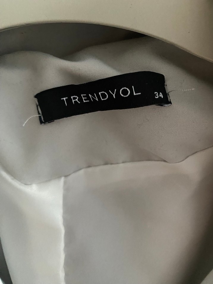 Keten Uzun Kadın Trençkot - Görsel 4