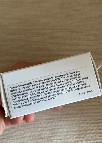 USB-C 240W Şarj Kablosu 2 m Beyaz - Görsel 4