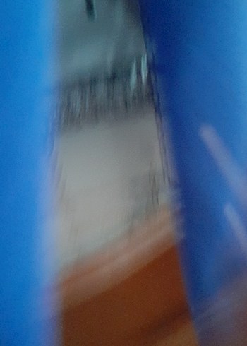 Mavi Puantiyeli V Yaka Uzun Elbise - Görsel 3