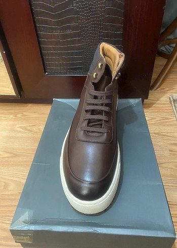 Kahverengi Erkek Street Style Bot - Görsel 3