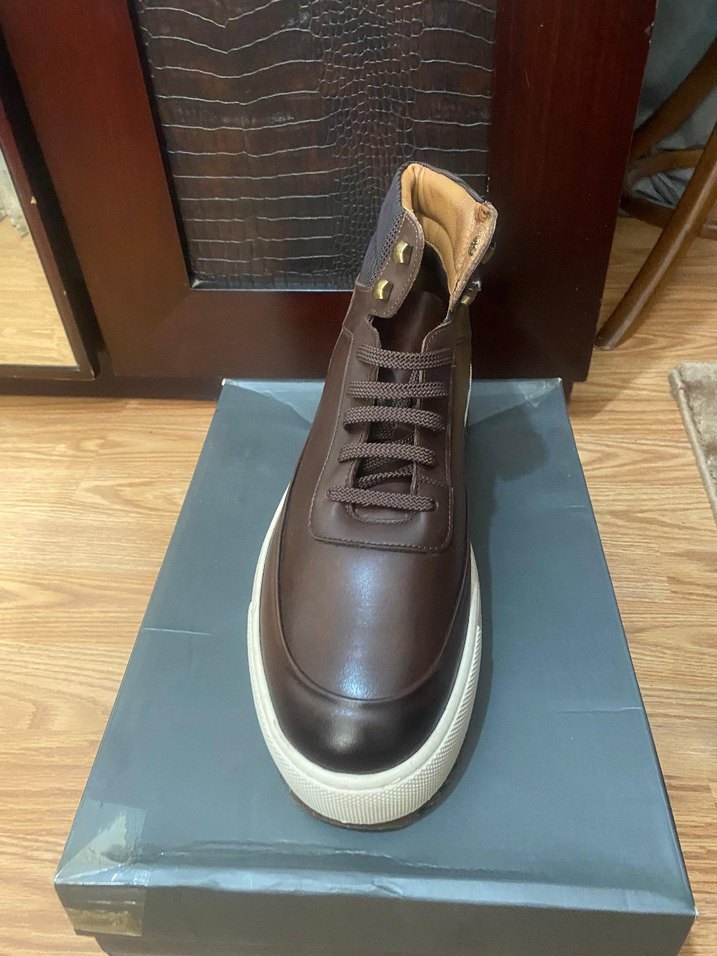 Kahverengi Erkek Street Style Bot - Görsel 3