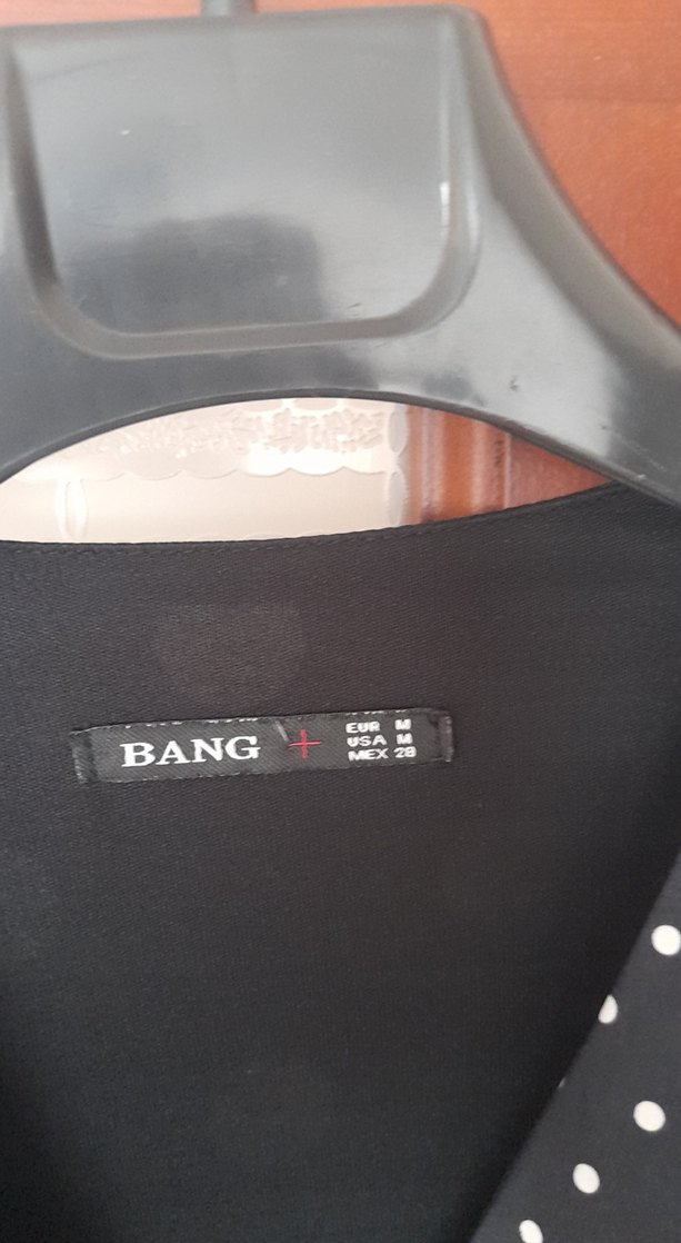 Düğmeli Siyah Puantiyeli Uzun Elbise - Görsel 4