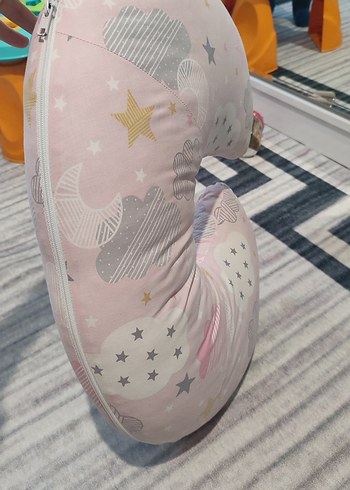 Desenli Pembe Hamile ve Emzirme Yastığı - Görsel 2