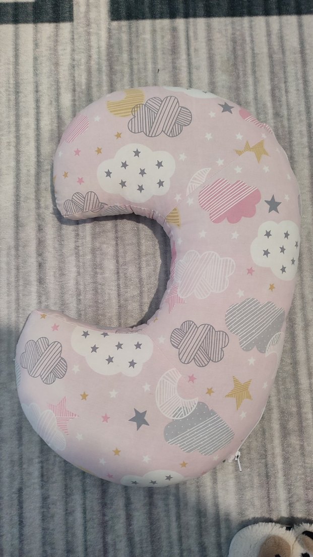 Desenli Pembe Hamile ve Emzirme Yastığı - Görsel 3