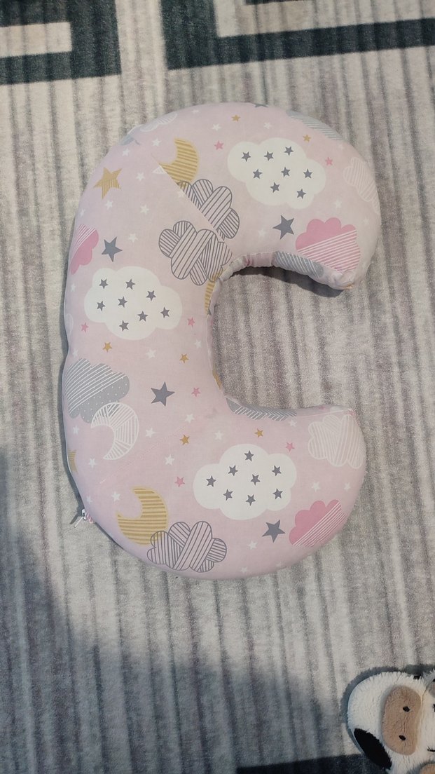 Desenli Pembe Hamile ve Emzirme Yastığı - Görsel 4