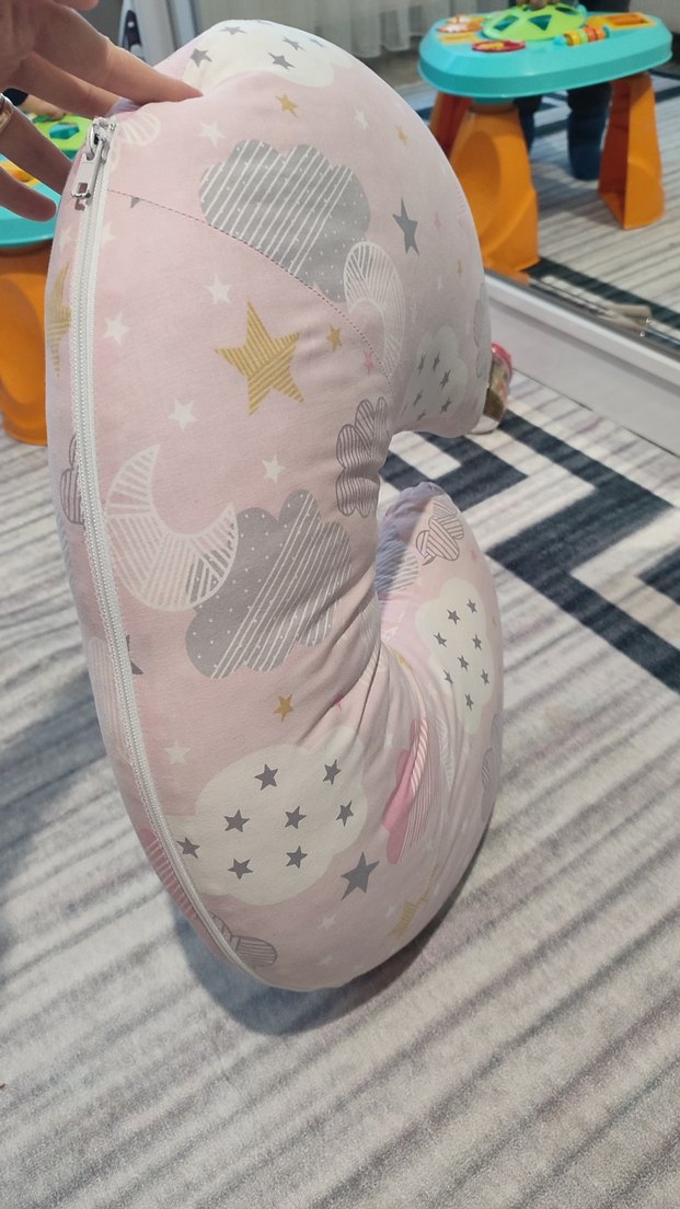 Desenli Pembe Hamile ve Emzirme Yastığı - Görsel 2