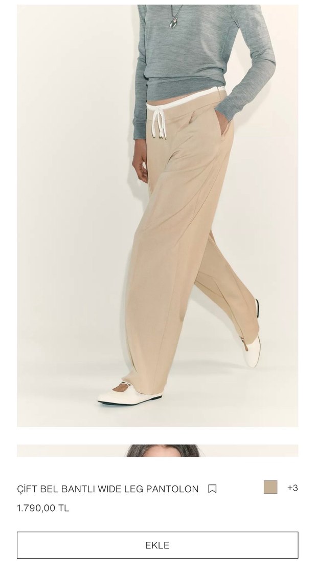 Zara yüksek bel pantolon - Görsel 2