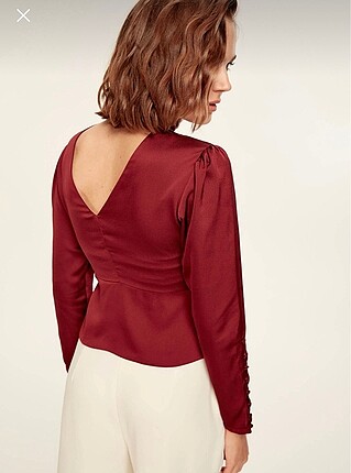 40 Beden bordo Renk Trendyolmilla bluz