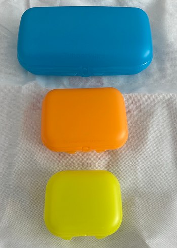 Tupperware beslenme kutusu Renkli Plastik Saklama Kutuları Seti - Görsel 2