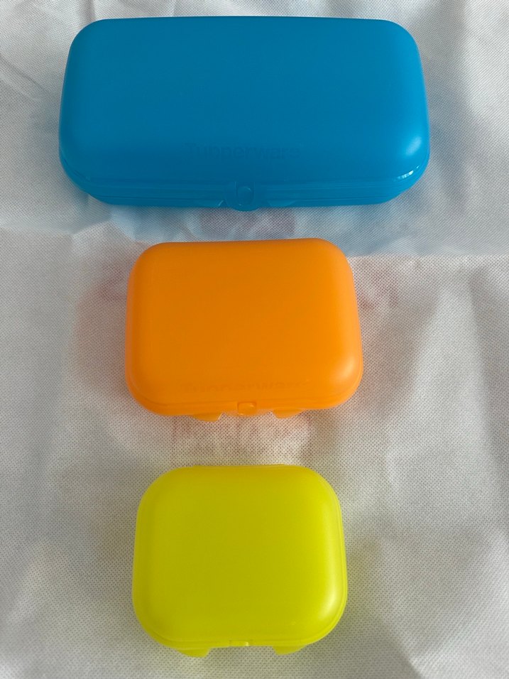 Tupperware beslenme kutusu Renkli Plastik Saklama Kutuları Seti - Görsel 2