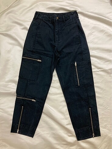 Streetwear Fermuarlı Topshop Jean