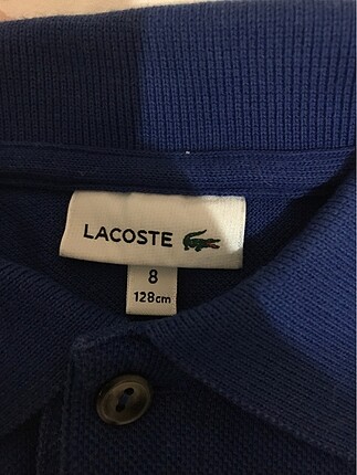 8 Yaş Beden lacivert Renk Erkek çocuk orijinal lacoste tişört