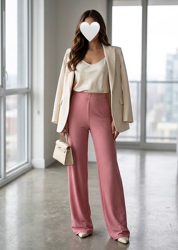 Network Tasli Rahat Kesim Pantalon