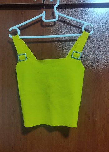 Sarı Askısız Mini Kadın Atlet