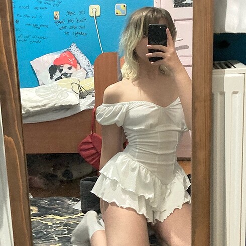 beyaz lolita elbise