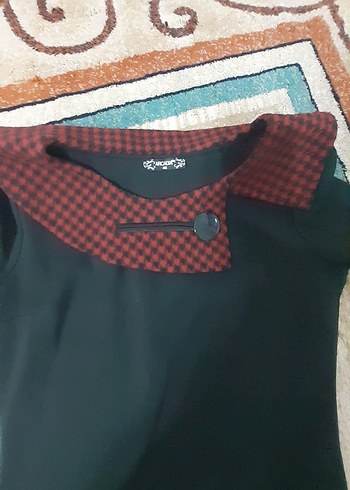 Zara Düğmeli Siyah Uzun Kollu Uzun Elbise