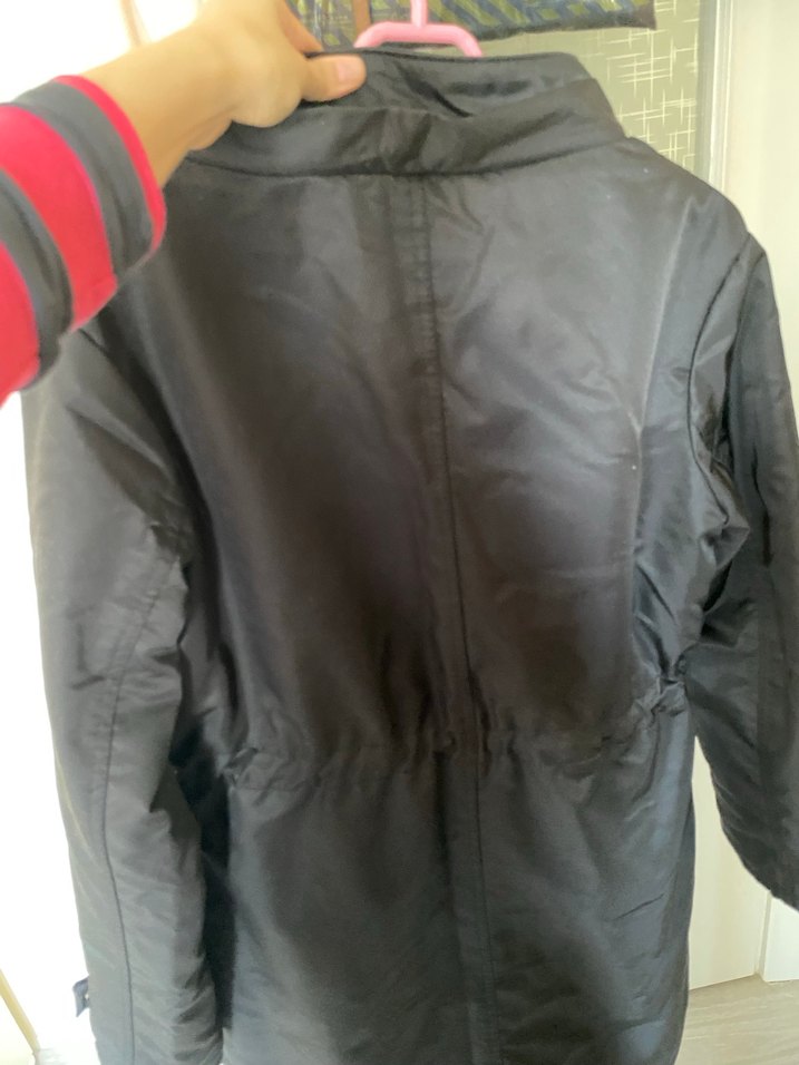 Düğmeli Siyah Kadın Midi Mont - Görsel 3