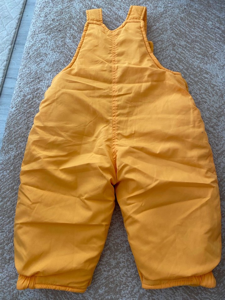 Renkli Baskılı Sarı Bebek Kayak Tulumu - Görsel 3