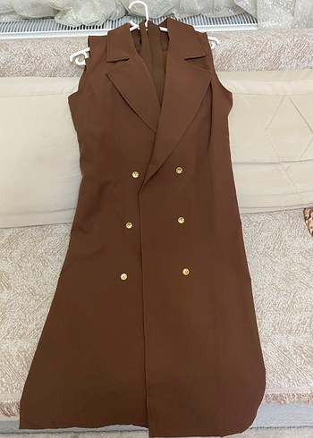 Kahverengi Uzun Kadın Takım - Görsel 2