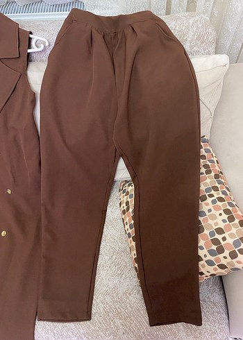 Kahverengi Uzun Kadın Takım - Görsel 3