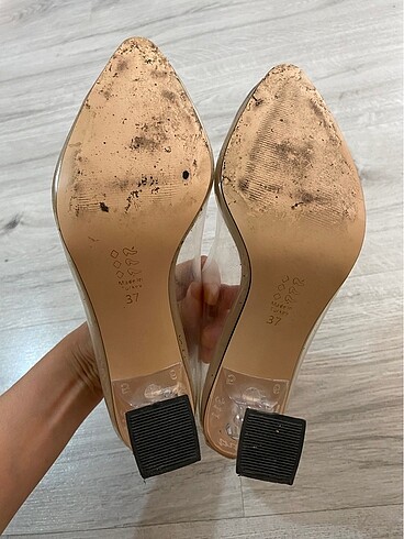 Şeffaf topuklu ayakkabı - Görsel 5