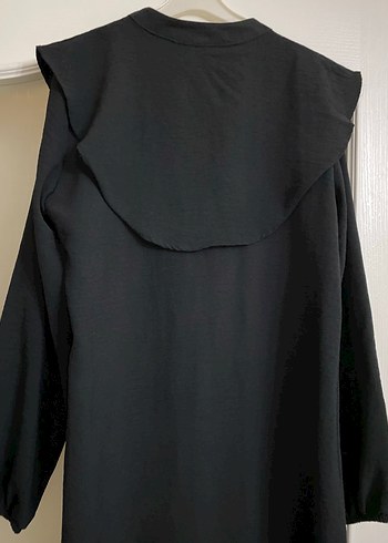 Siyah Düğmeli Uzun Kollu Kadın Tunik - Görsel 3