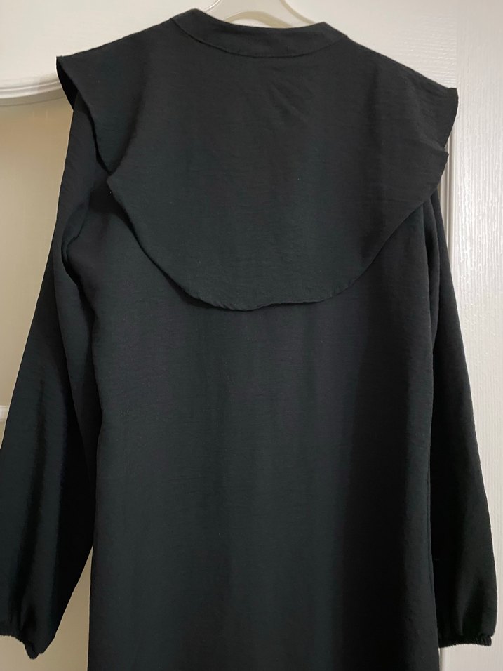 Siyah Düğmeli Uzun Kollu Kadın Tunik - Görsel 3