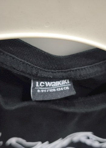 LC Waikiki Erkek Siyah Baskılı Kısa Kollu Tişört