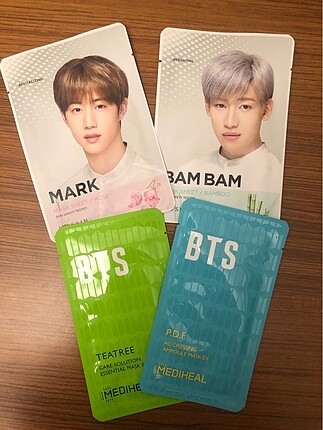 BTS GOT7 yüz maskeleri