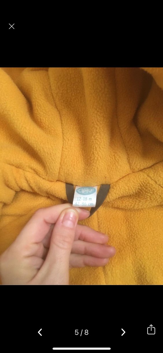 Fermuarlı Gri Erkek Bebek Kayak Tulumu - Görsel 5