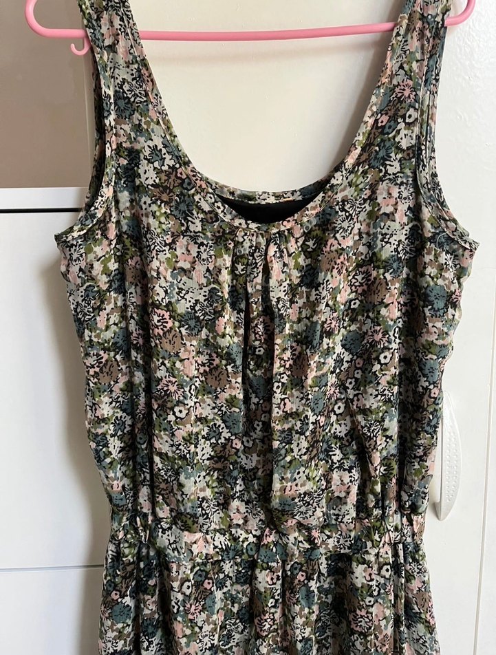 Bohem Çok Renkli Askılı Hamile Tulum - Görsel 2