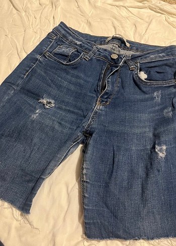 Kadın Mavi Mini Şort - Görsel 2