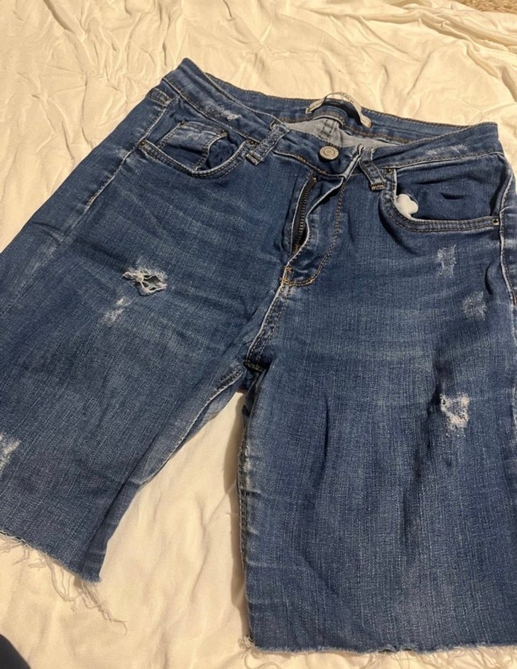 Kadın Mavi Mini Şort - Görsel 2