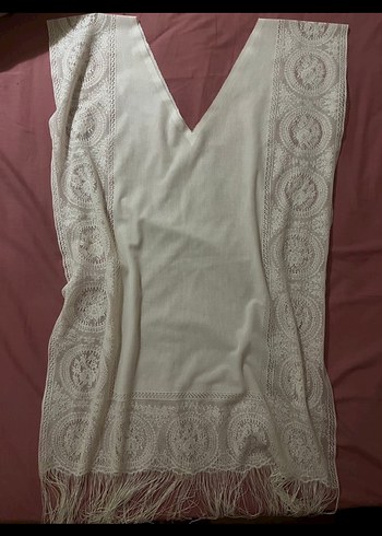 Bohem Dantel Detaylı Mini Pareo - Görsel 7