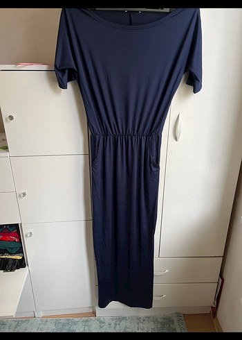 Lacivert Elbisesi - Görsel 3