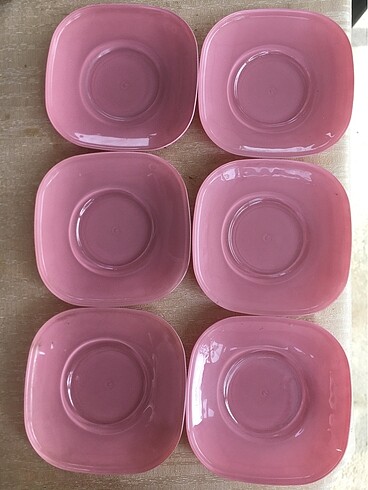 Paşabahçe Pembe Çay Bardağı Altlığı
