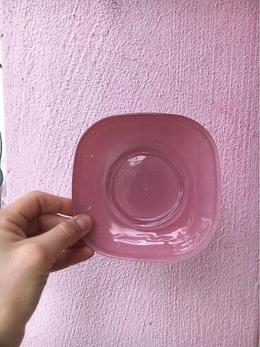  Beden pembe Renk Pembe Çay Bardağı Altlığı