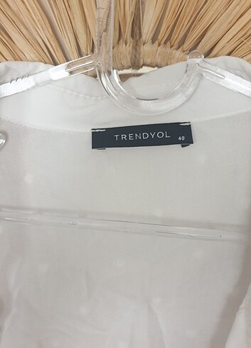 l Beden Trendyol pamuklu gömlek