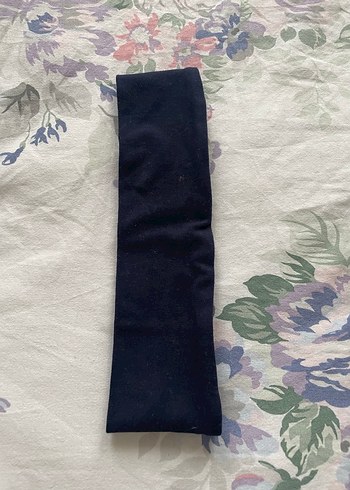 Lacivert Organik Pamuk Elastik Saç Bandı - Görsel 2