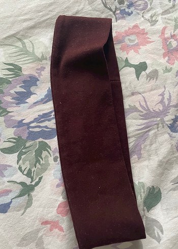 Pamuk saç bandı kızıl kahve - Görsel 2