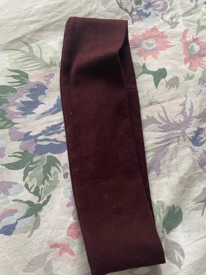 Pamuk saç bandı kızıl kahve - Görsel 2