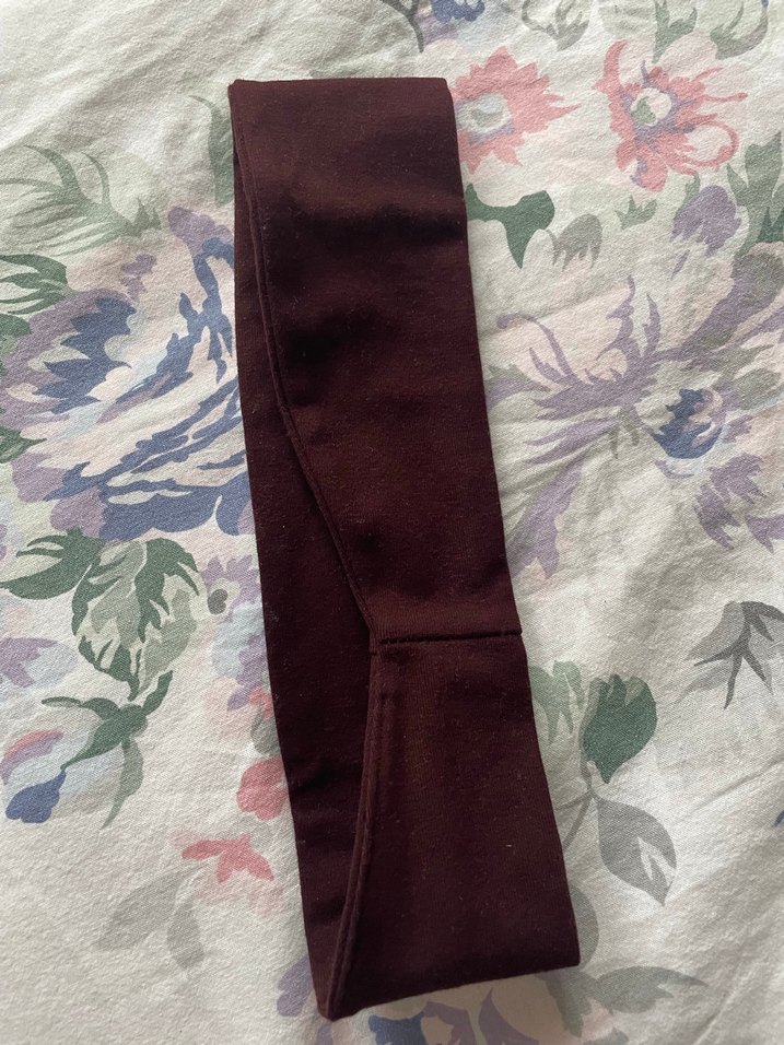 Pamuk saç bandı kızıl kahve - Görsel 3