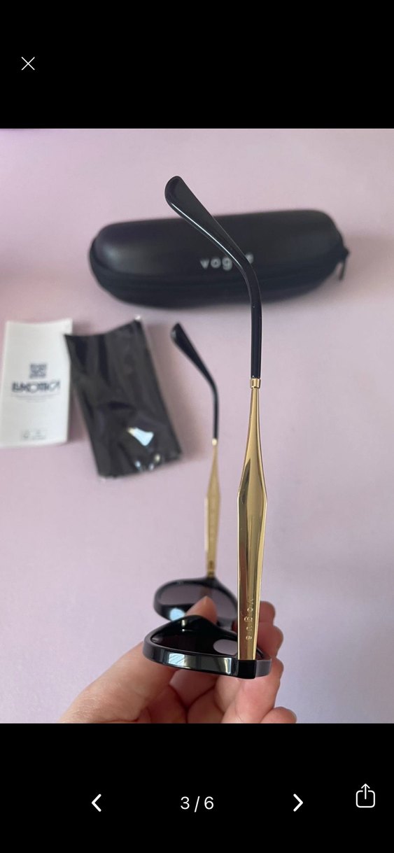 Vogue siyah Kadın Güneş Gözlüğü - Görsel 5