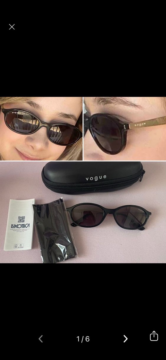 Vogue siyah Kadın Güneş Gözlüğü - Görsel 3