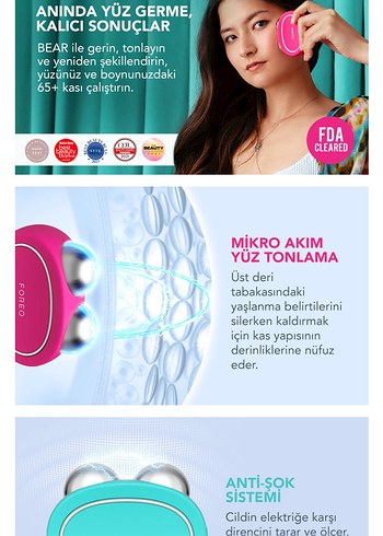 FOREO BEAR Akıllı Sıkılaştırma Cihazı Pembe - Görsel 6