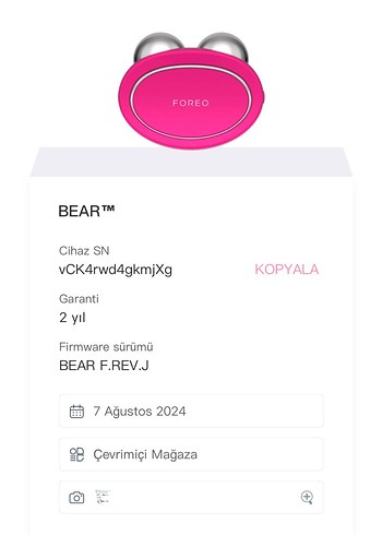 FOREO BEAR Akıllı Sıkılaştırma Cihazı Pembe - Görsel 8