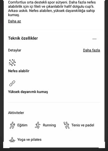 Oysho spor sütyeni bra - Görsel 5