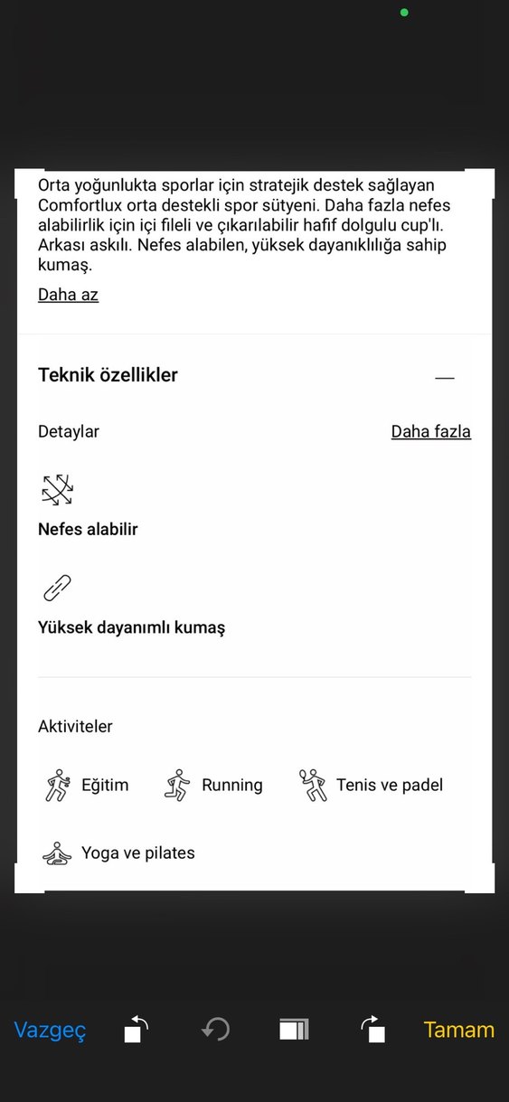 Oysho spor sütyeni bra - Görsel 5