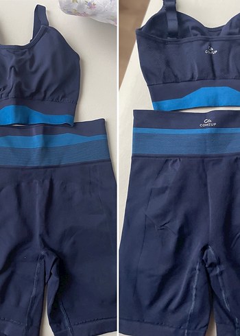 Comeup spor sütyeni kısa tayt şort takım - Görsel 2
