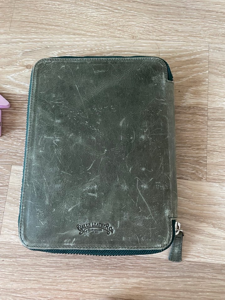 Galen leather fermuarlı deri 20li dolma kalem çantası - Görsel 5